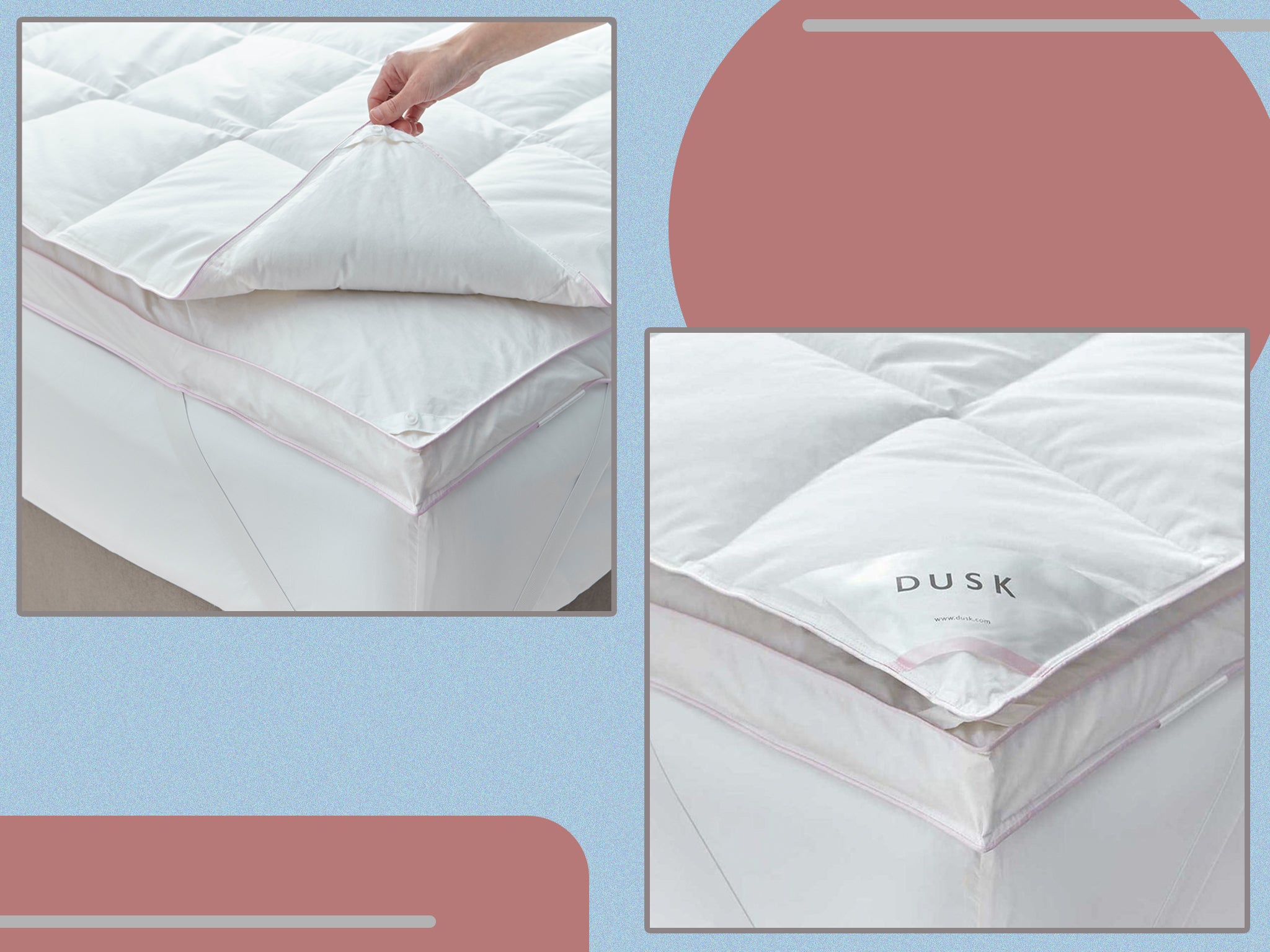 dusk supreme goose down mattress topper